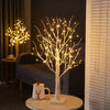 Hot Easter Tree With 24/144 Led Lights White Light Up Mini Twig Tree Lamp Decorations For Hanging Christmas Festival Ornaments