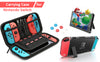 For Switch Case Compatible with Nintendo Switch, 9 in 1 Accessories kit with Carrying Case, Dockable Protective Case