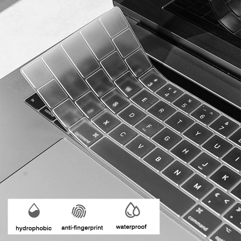 Keyboard Cover for Macbook Air 13 11 Pro 14/16 M1 Touch Bar 15 12 Retina Silicone Protector Skin A2179 A2337 A2338 A2442 US EU