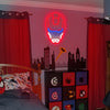 Superhero Neon Signs Iron LED Neon Light for Man Cave Anime Light Up Signs for Bedroom Game Room Bar Pub Club