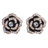 fashion women simple flower earrings elegant classic feminie camellia studs