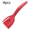 2 In 1 Grip And Flip Tongs Egg Spatula Tongs Clamp Pancake Fried Egg French Toast Omelet Overturned Kitchen Accessories