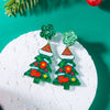 Women's Fashion Acrylic Printing Christmas Earrings