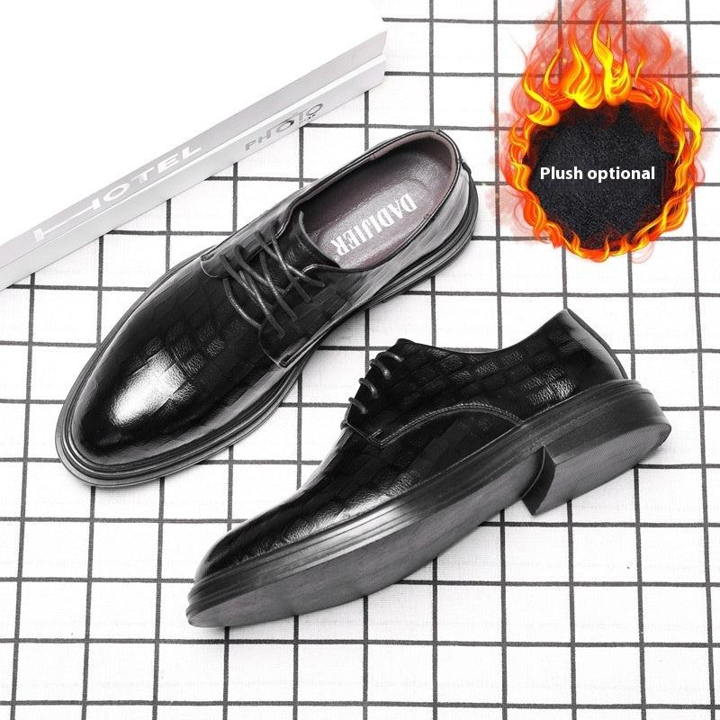 Autumn New British Men's Casual Leather Shoes Men's Plus Size Genuine Leather Business Men's Shoes