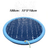 Non-Slip Splash Pad For Kids And Pet Dog Pool Summer Outdoor Water Toys Fun Backyard Fountain Play Mat