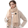 Winter Outdoors Heating Scarf Solid Color Smart Electric Heating Scarf