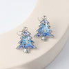 Creative Handmade Christmas Tree Shape Dried Flower Earrings