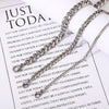 Stainless Steel Necklace Six-sided Grinding Cuban Link Chain Personality Simple Sweater Chain